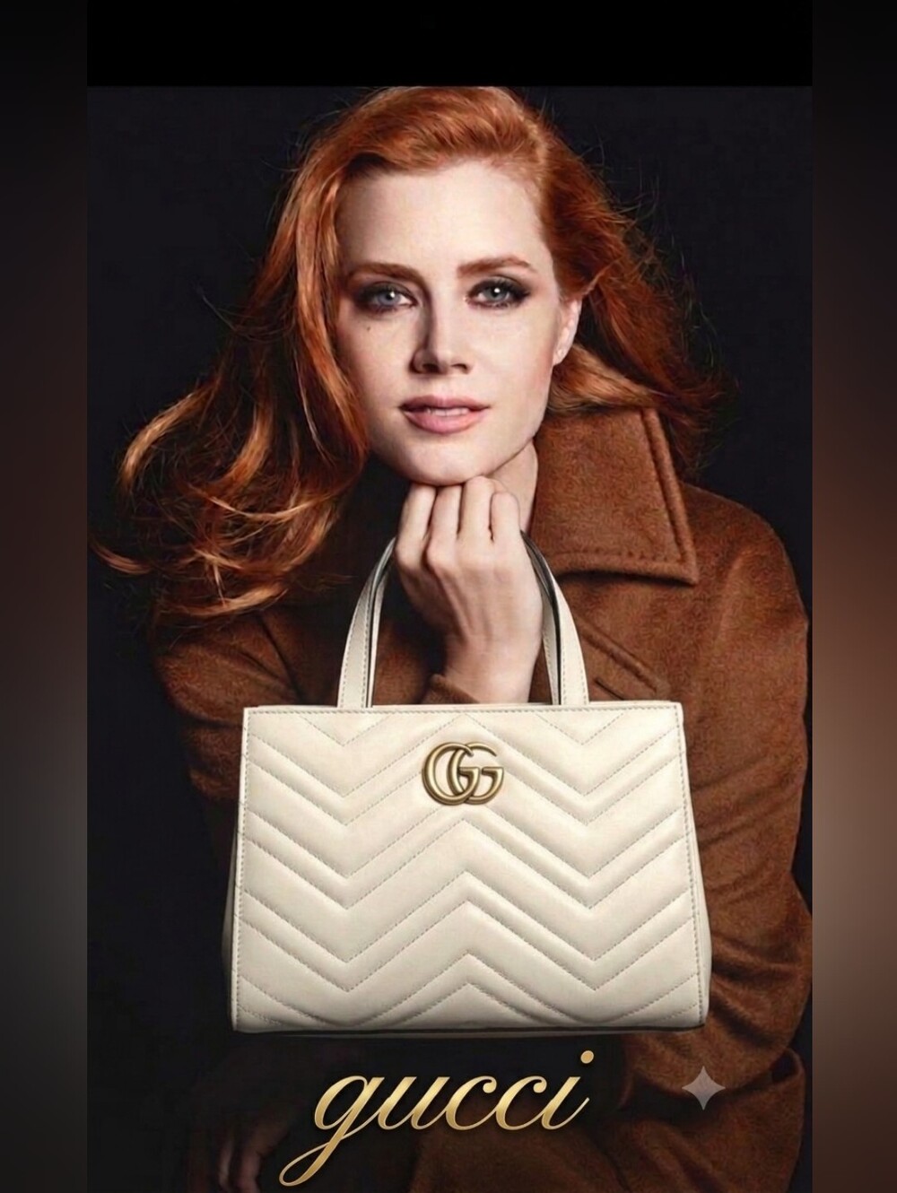 Gucci GG Marmont Small Matelassé White Top Handle Bag COA✨️